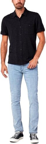 PAIGE Men's Brayden Short Sleeve Shirt with Roll Tab in Kuwait