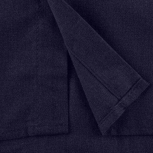 Ymosrh Mens Long Sleeved Shirt Summer Men's Casual Cotton Linen Solid Color Sleeve Shirts Loose T-Shirts for Men in Kuwait