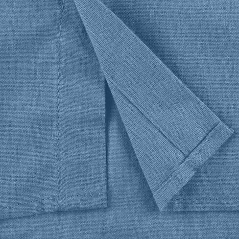 Ymosrh Mens Long Sleeved Shirt Summer Men's Casual Cotton Linen Solid Color Sleeve Shirts Loose T-Shirts for Men in Kuwait