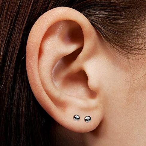 BodyJ4You Labret الزنمة القرط 16G 18G 20G تشيكوسلوفاكيا كريستال دفع في الجراحية الصلب اللولب مونرو مجوهرات in Saudi Arabia