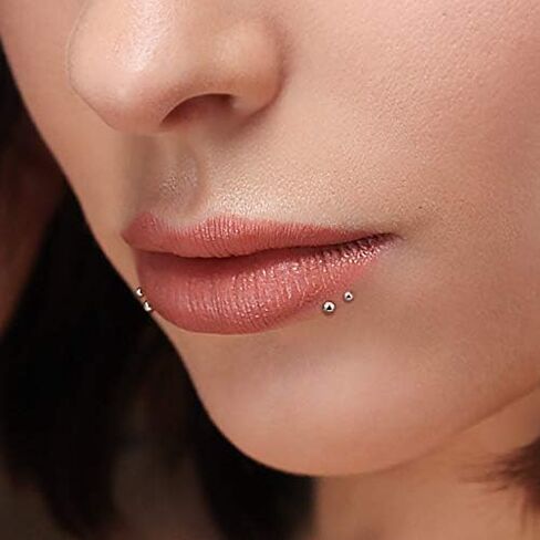 BodyJ4You Labret الزنمة القرط 16G 18G 20G تشيكوسلوفاكيا كريستال دفع في الجراحية الصلب اللولب مونرو مجوهرات in Saudi Arabia