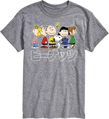 Peanuts - Group Kanji - Men's Short Sleeve Graphic T-Shirt in Saudi Arabia