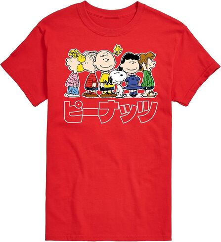 Peanuts - Group Kanji - Men's Short Sleeve Graphic T-Shirt in Saudi Arabia