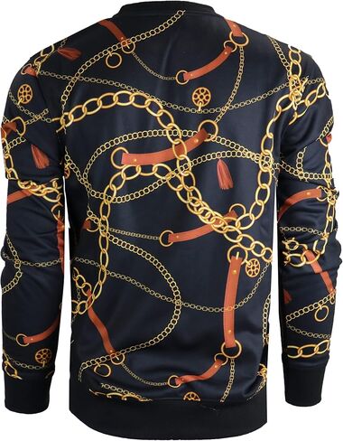SCREENSHOT Mens Urban NYC Graffiti Hip Hop Fleece Pullover Active Fashion Crew Neck Sweatshirt Top in Kuwait