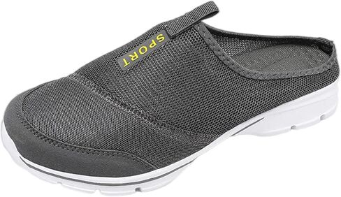MizHome Men's Open Back Sneaker Clogs Knit Mules Shoes Lightweight Breathable Slippers in Saudi Arabia
