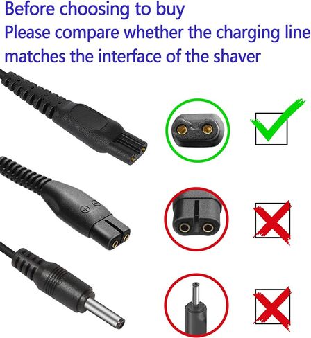 Shaver Power Cord for Philips-Norelco HQ8505 Norelco 7000 5000 3000 Series Shaver USB Charger Line 5V Replacement Charger Cord in Saudi Arabia