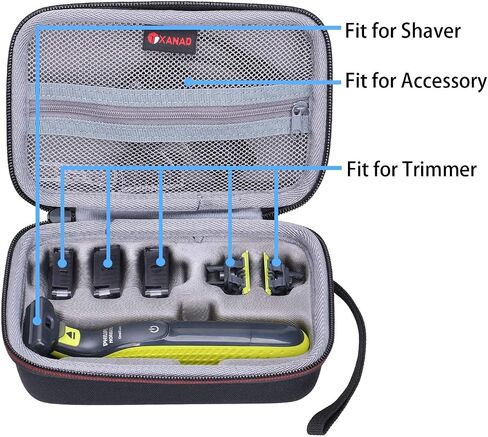 XANAD Hard Case for Philips Norelco OneBlade QP2630/70 or QP2520/90 or QP2520/70 Hybrid Electric Trimmer and Shaver - Travel Carrying Storage Protective Bag in Saudi Arabia