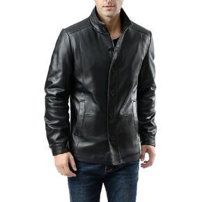BGSD Men Brady New Zealand Lambskin Leather City Jacket in Kuwait