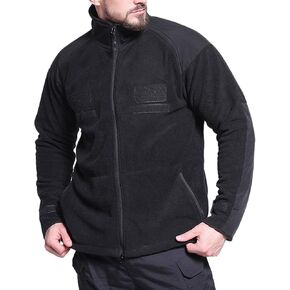 Men's Hoodie Fleece Jacket Warm Winter Hiking Hunting Military Tactical Outwear Cardigan Jacket Coat Multi-Pockets in Saudi Arabia