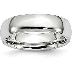 Solid Cobalt 6mm Plain Classic Wedding Band Ring in Saudi Arabia