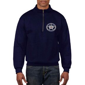 ALLNTRENDS Adult Zip Collar Sweatshirt U.S Marshals Embroidered USA Service Top in Kuwait