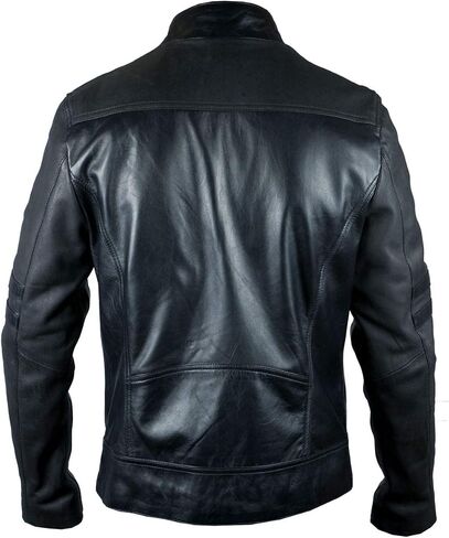 German Classic Military Officer WW2 Double Breasted Black Leather Trench Coat for Men in Saudi Arabia