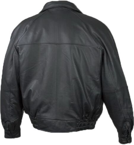 Burk's Bay Men's Lamb Leather Classic Bomber Jacket in Saudi Arabia