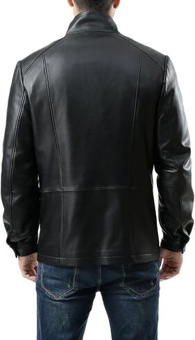 BGSD Men Brady New Zealand Lambskin Leather City Jacket in Saudi Arabia