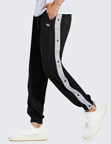 BALEAF Men's Tear Away Basketball Pants Loose Fit Active Sweatpants Casual Workout Track Pants in Kuwait