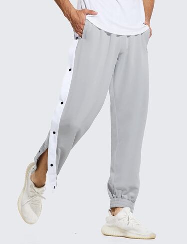 BALEAF Men's Tear Away Basketball Pants Loose Fit Active Sweatpants Casual Workout Track Pants in Saudi Arabia