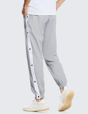 BALEAF Men's Tear Away Basketball Pants Loose Fit Active Sweatpants Casual Workout Track Pants in Saudi Arabia