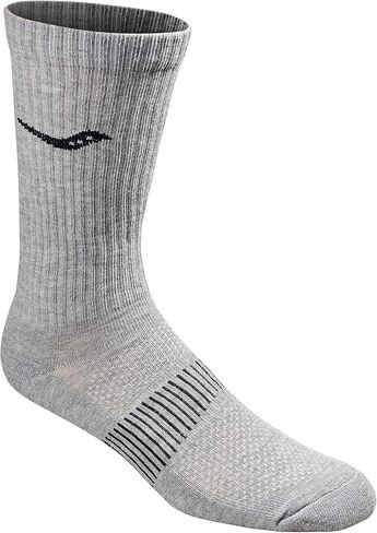 Saucony mens Multi-pack Mesh Ventilating Comfort Fit Performance Crew Socks in Saudi Arabia
