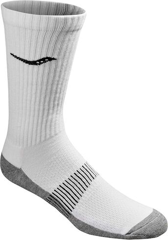 Saucony mens Multi-pack Mesh Ventilating Comfort Fit Performance Crew Socks in Saudi Arabia