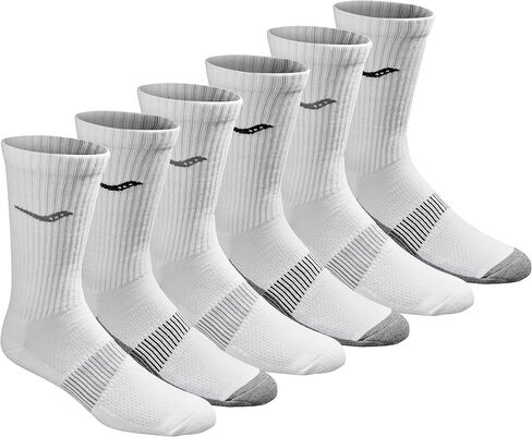 Saucony mens Multi-pack Mesh Ventilating Comfort Fit Performance Crew Socks in Saudi Arabia