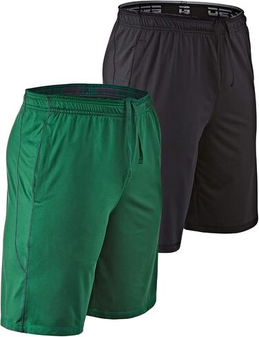 DEVOPS Men's 2-Pack Loose-Fit 10" Workout Gym Shorts with Pockets in Saudi Arabia