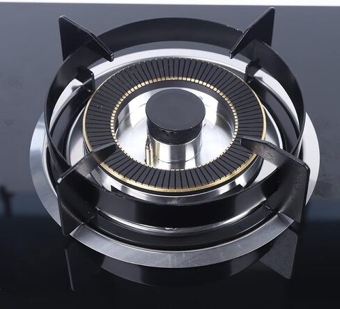 Natural Gas Cooktop Tempered Glass Double Burners Stove with Anti-tempering Protection, Left 4.2kw Right 5.2kw, Strong Flame in Saudi Arabia