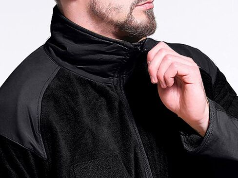 Men's Hoodie Fleece Jacket Warm Winter Hiking Hunting Military Tactical Outwear Cardigan Jacket Coat Multi-Pockets in Saudi Arabia