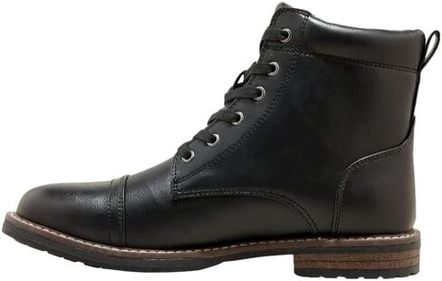 Goodfellow & Co Men's Jeffrey Cap Toe Combat Boots Black Size 9.5 in Kuwait