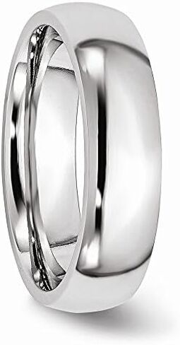 Solid Cobalt 6mm Plain Classic Wedding Band Ring in Saudi Arabia