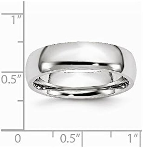 Solid Cobalt 6mm Plain Classic Wedding Band Ring in Saudi Arabia