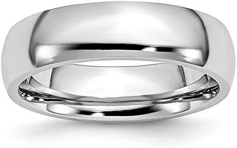 Solid Cobalt 6mm Plain Classic Wedding Band Ring in Saudi Arabia