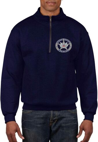 ALLNTRENDS Adult Zip Collar Sweatshirt U.S Marshals Embroidered USA Service Top in Kuwait