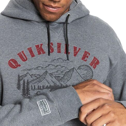 Quiksilver Big Logo Snow Hoodie, Heather Grey (X-Large) in Saudi Arabia