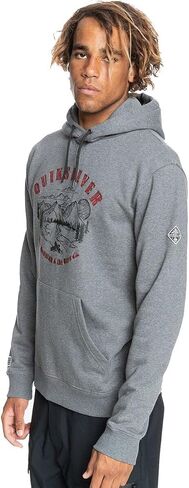 Quiksilver Big Logo Snow Hoodie, Heather Grey (X-Large) in Saudi Arabia