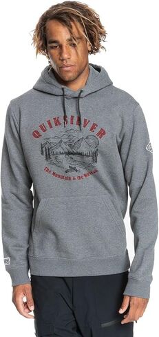 Quiksilver Big Logo Snow Hoodie, Heather Grey (X-Large) in Saudi Arabia