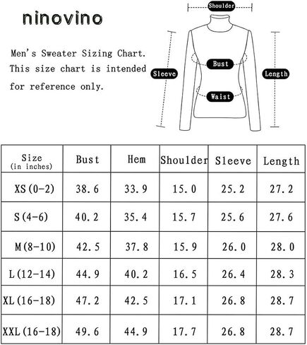 ninovino Men's Sweater Casual Slim Fit Knitted Turtleneck Pullover in Saudi Arabia