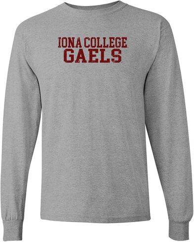 CreateMyTee | Iona College Block Long Sleeve T-Shirt in Saudi Arabia
