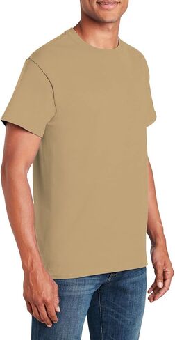 JustBlanks - Short Sleeve Shirt for Men Soft Cotton Lightweight Solid Plain T Shirts for Men Crewneck Tee Shirt in Saudi Arabia