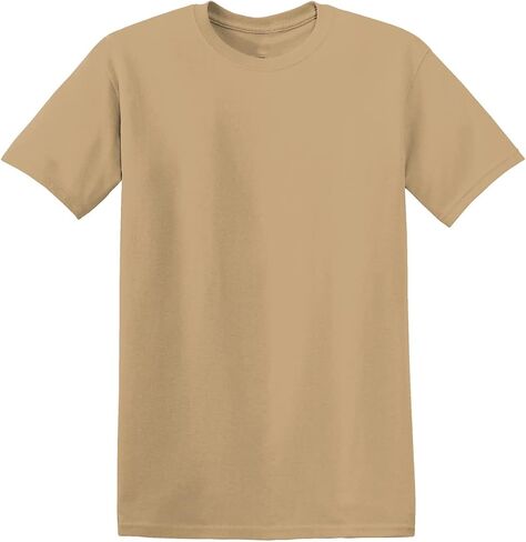 JustBlanks - Short Sleeve Shirt for Men Soft Cotton Lightweight Solid Plain T Shirts for Men Crewneck Tee Shirt in Saudi Arabia