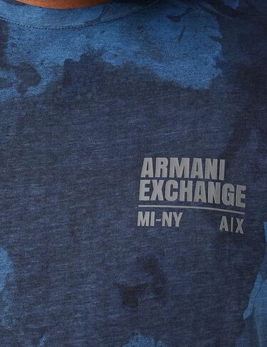 A|X ARMANI EXCHANGE Men's Watercolor Camo Print Logo T-Shirt in Saudi Arabia