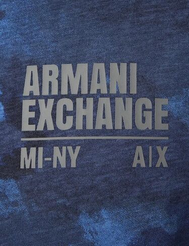 A|X ARMANI EXCHANGE Men's Watercolor Camo Print Logo T-Shirt in Saudi Arabia