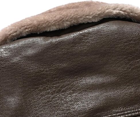 Men's Faux Leather Jackets Winter Fleece Sherpa Lined Trench Coats Long Heavyweight Motorcycle Jackets Vintage Coats in Kuwait