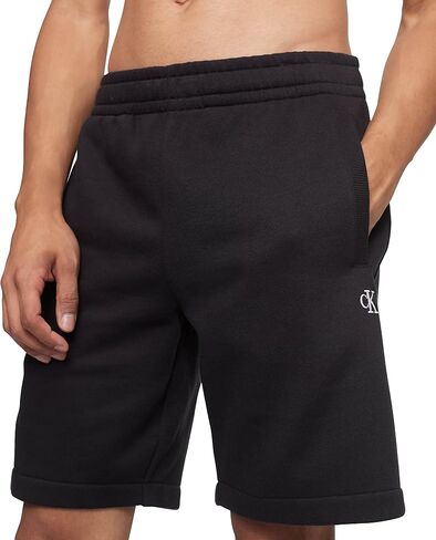 Calvin Klein Men's Monogram Logo Fleece Shorts in Saudi Arabia