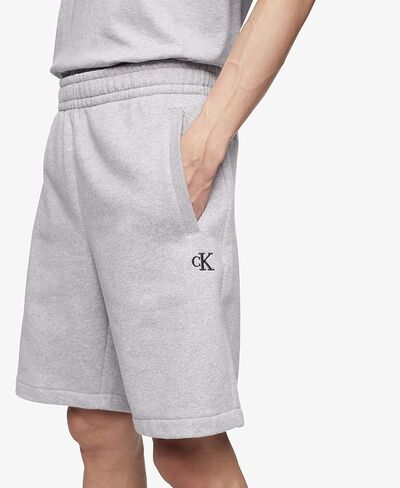 Calvin Klein Men's Monogram Logo Fleece Shorts in Saudi Arabia
