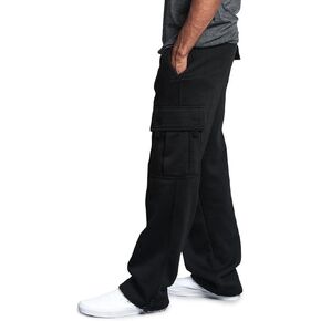 Cargo Sweatpants for Men Heavyweight Fleece Sweat Pants Mens Baggy Pants Joggers with Pockets in Kuwait
