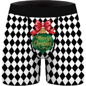 Ainuno Christmas Underwear for Men Hilarious Gag Gifts Funny Novelty Holiday Boxer Briefs No Fly in Saudi Arabia