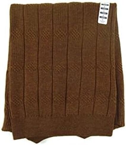 Turnbury Mens V-Neck Merino Blend Cable Pullover Sweater Brick in Saudi Arabia