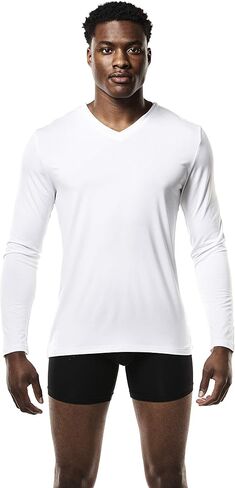 Mr. Davis Men's Long Sleeve Bamboo Viscose Base Layer Undershirt 3 Pack in Kuwait