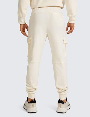 CRZ YOGA Men's Cargo Sweatpants - 29" Ultra Soft Casual Lounge Athletic Joggers Pants with Multi Pockets in Saudi Arabia