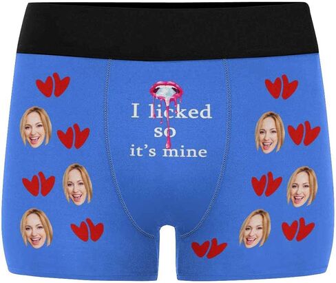 Custom Face Men's Boxer Briefs Underwear Shorts Underpants with Photo Discover a Secret in Kuwait